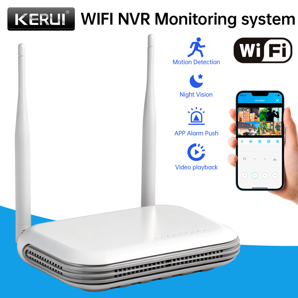 KERUI Mini Network WIFI 8CH NV - Home Security Indoor Cameras のレビューと価格