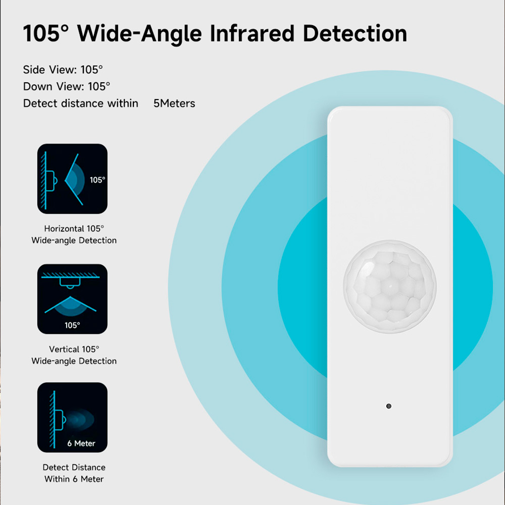 WiFi Smart PIR Motion Sensor T - Home Security With Ai のレビューと価格