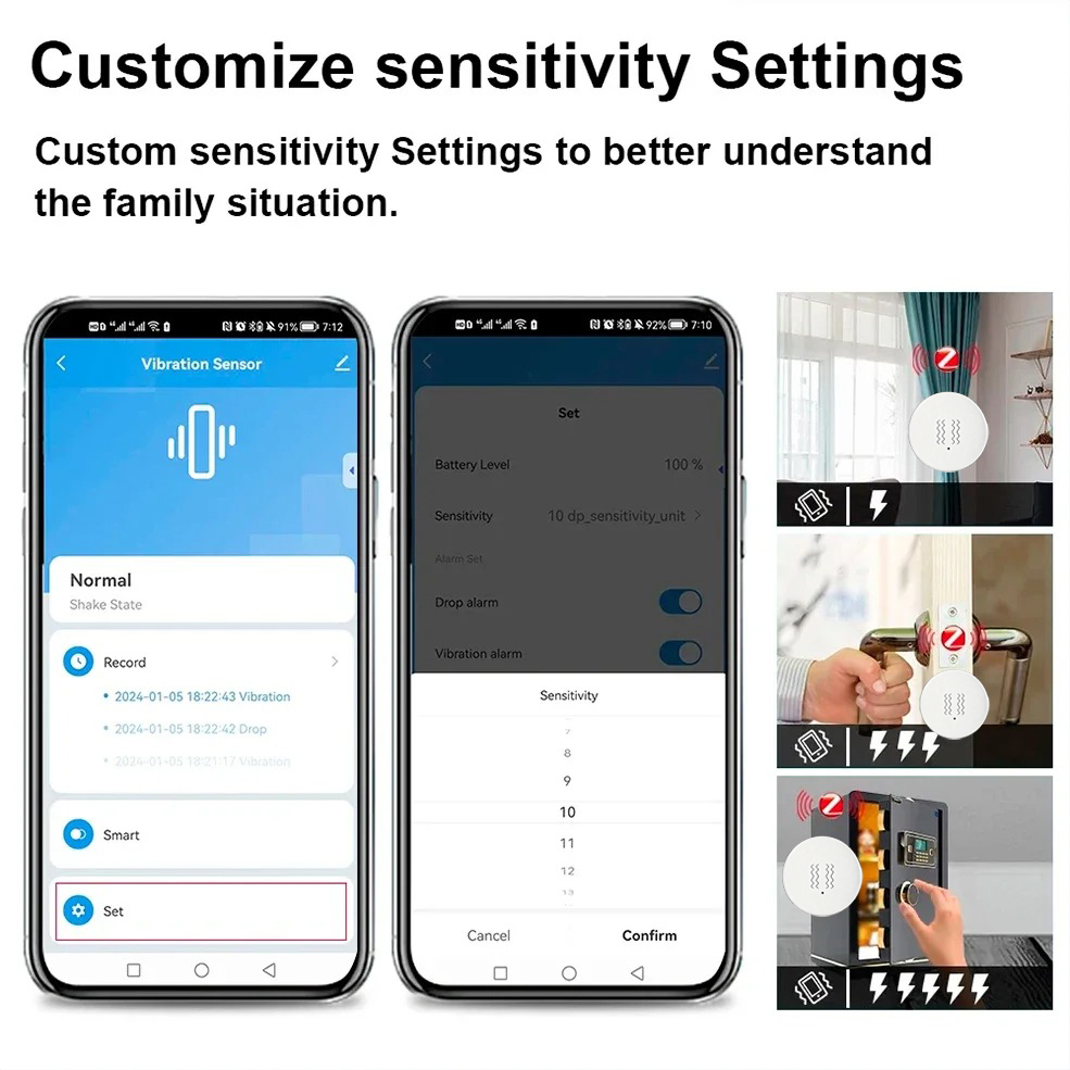 Tuya ZigBee Smart Vibration &  - Home Security Alarm System のレビューと価格