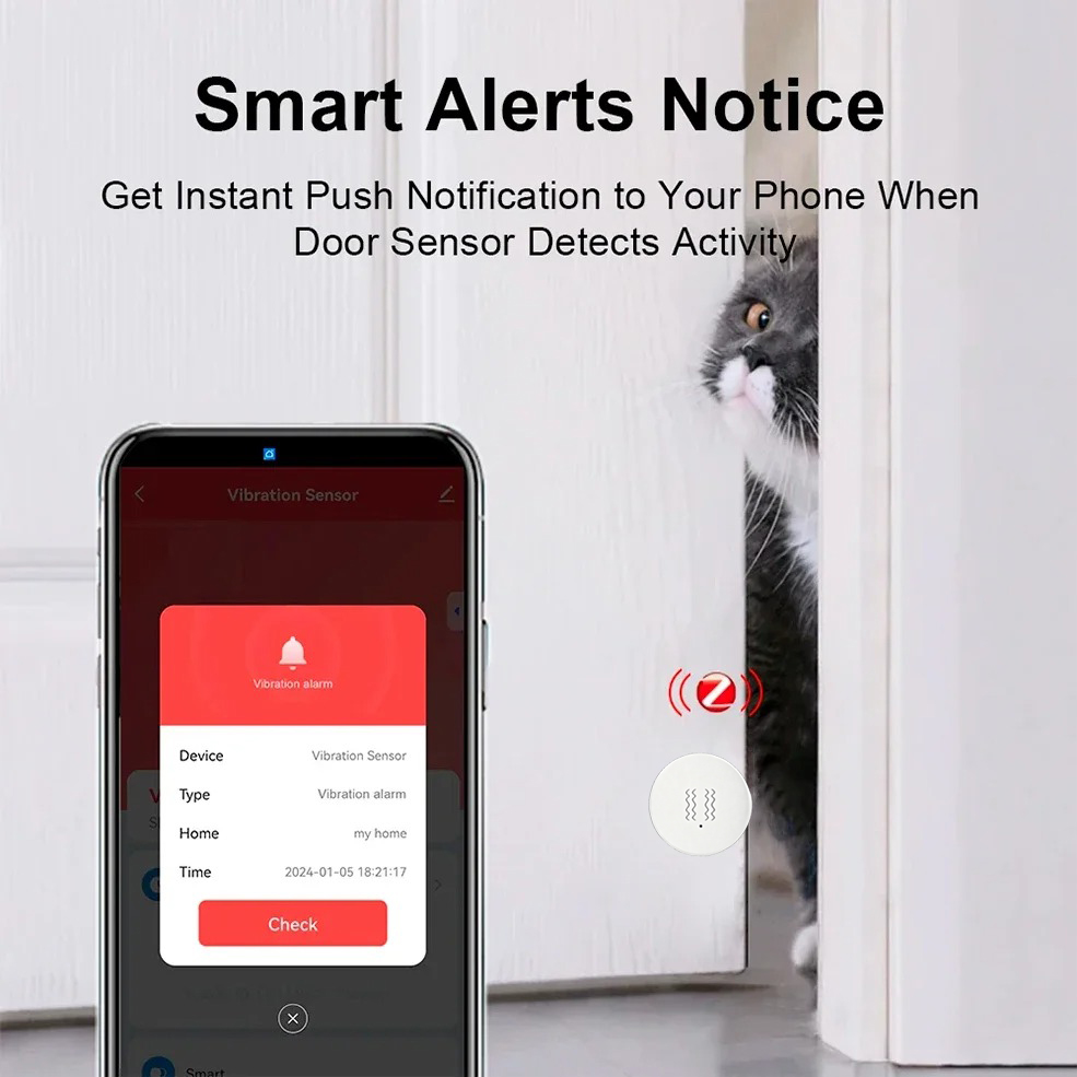 Tuya ZigBee Smart Vibration &  - Home Security Alarm System のレビューと価格