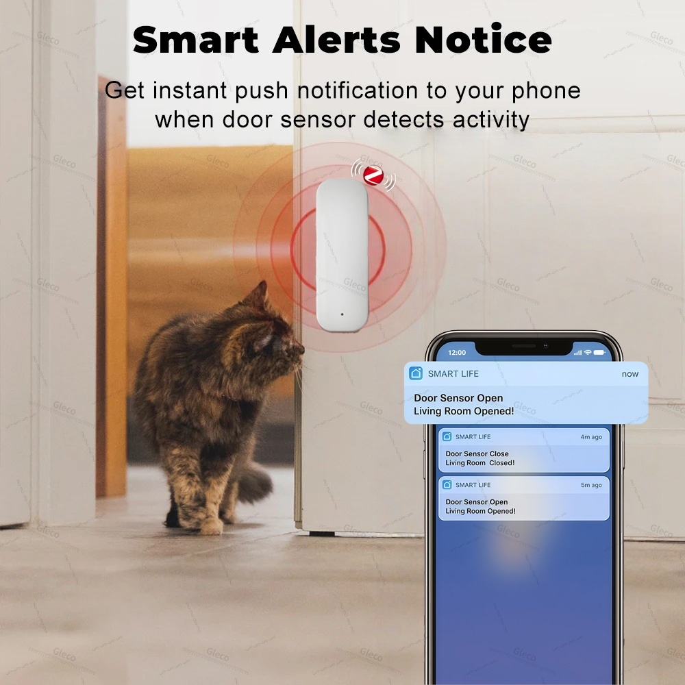 Tuya Zigbee Door Window Sensor - Home Security Device のレビューと価格