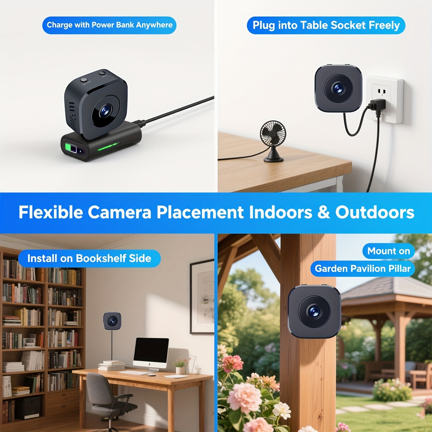 1080P HD Mini WiFi Camera Indo - Home Security Panel のレビューと価格