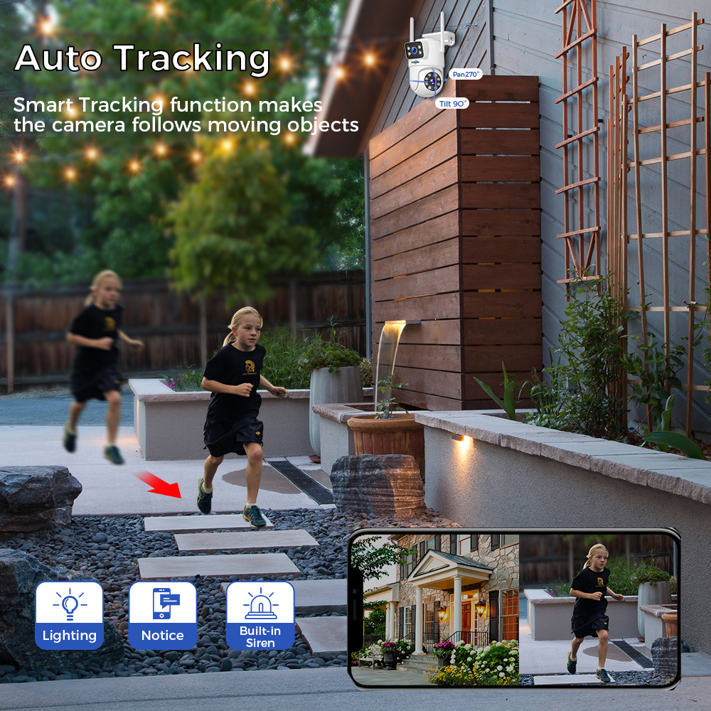 Hiseeu 6MP WiFi Dual Lens Came - Home Security Panel のレビューと価格