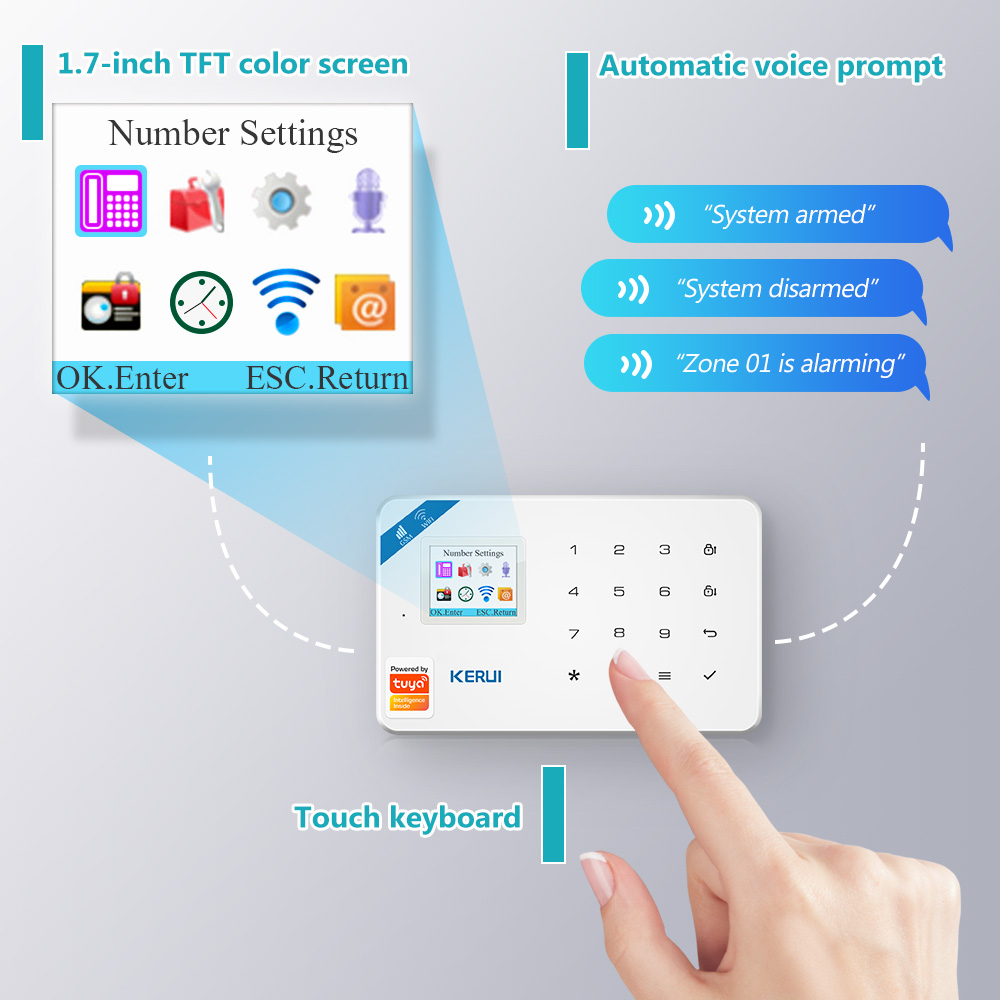 KERUI W181 Alarm System Secutr - Home Security With Ai のレビューと価格