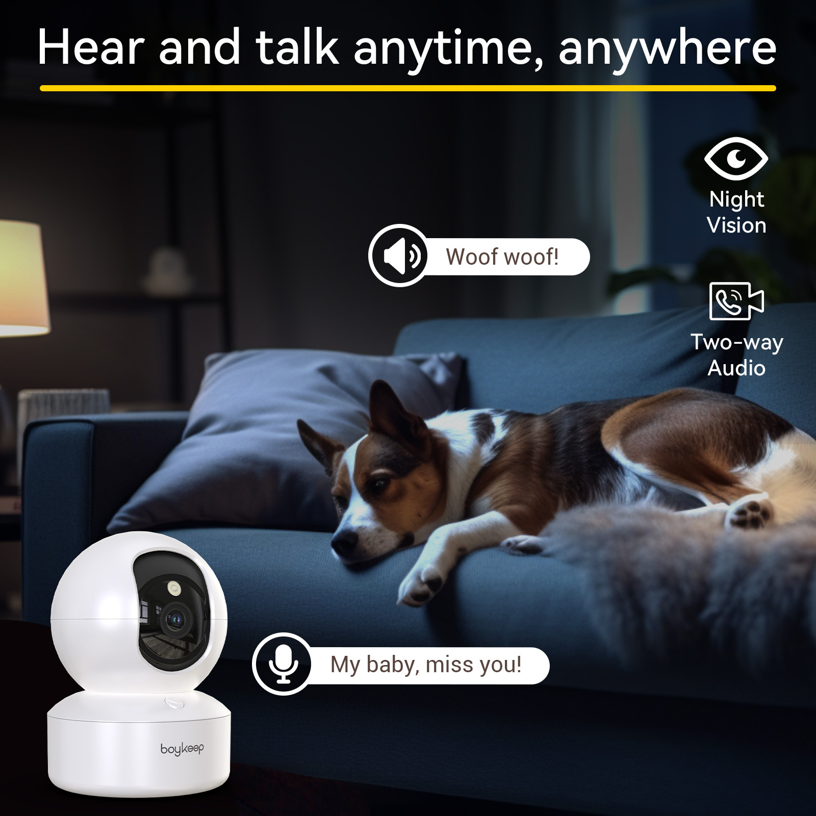 BoyKeep Smart Camera 2K Securi - Home Security Eufy のレビューと価格
