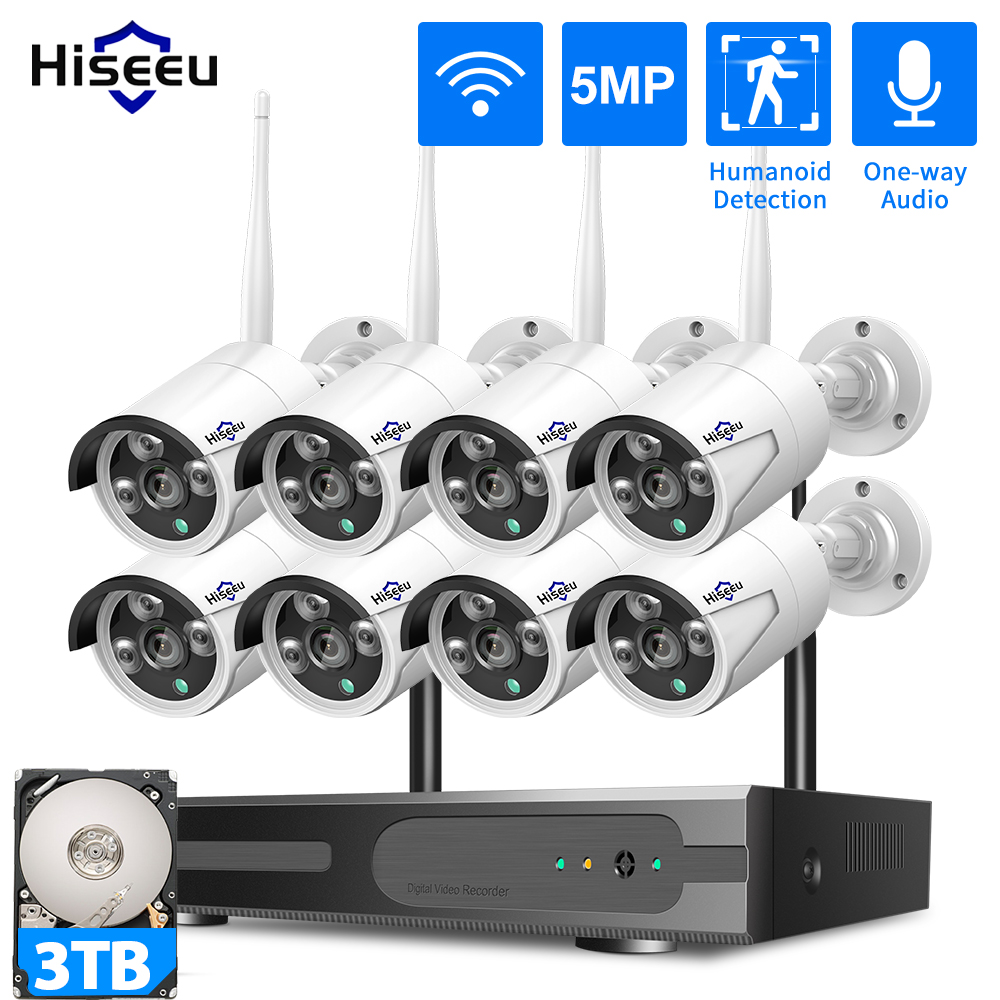 Hiseeu 3/5/8MP WiFi CCTV Camer - Home Security Panel のレビューと価格