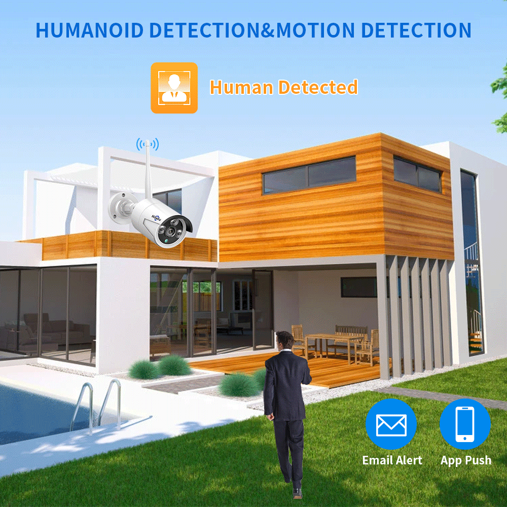 Hiseeu 3/5/8MP WiFi CCTV Camer - Home Security Panel のレビューと価格