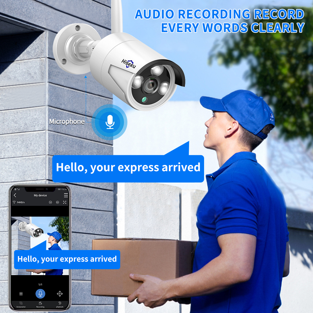 Hiseeu 3/5/8MP WiFi CCTV Camer - Home Security Panel のレビューと価格