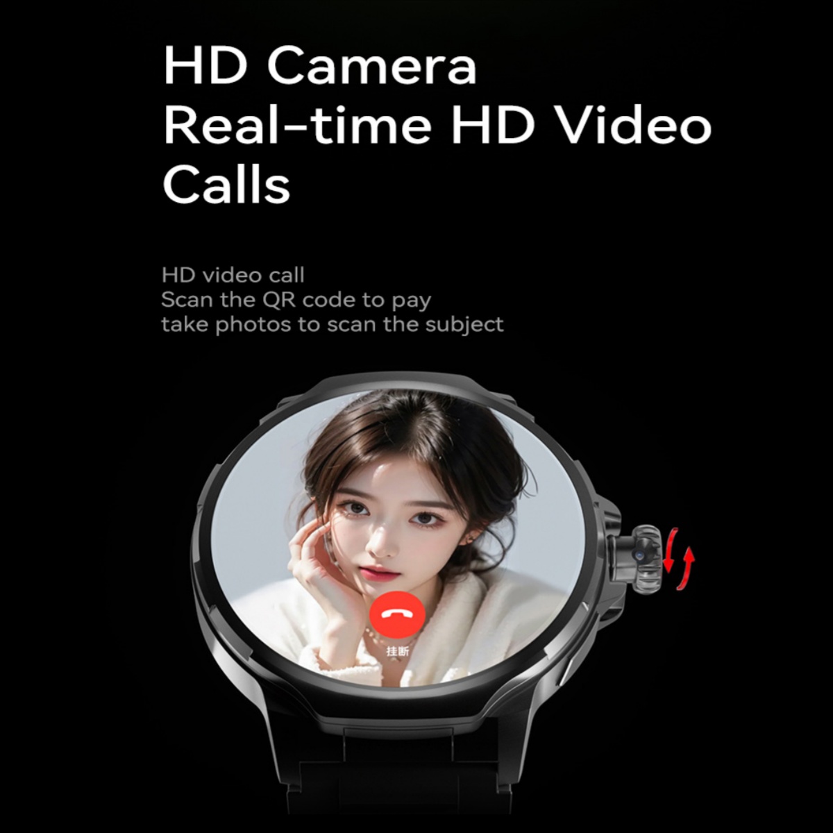 GT100 Smartwatch 4G Simcard An - Home Security With Ai のレビューと価格
