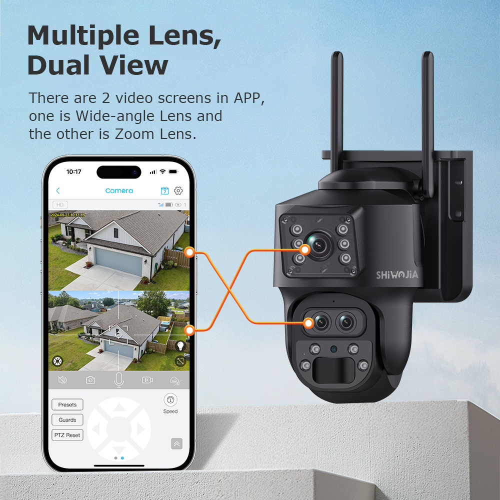 SHIWOJIA 15X ZOOM Solar Camera - Home Security Panel のレビューと価格