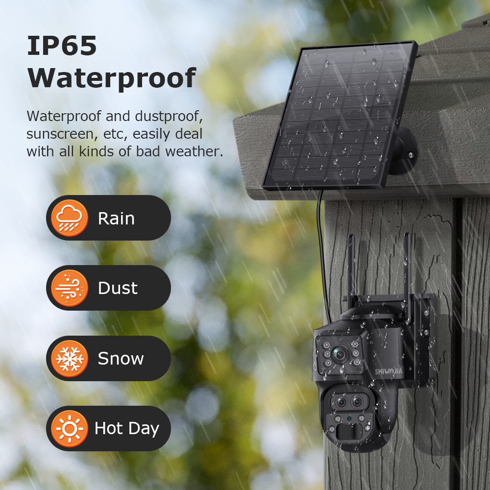 SHIWOJIA 15X ZOOM Solar Camera - Home Security Panel のレビューと価格