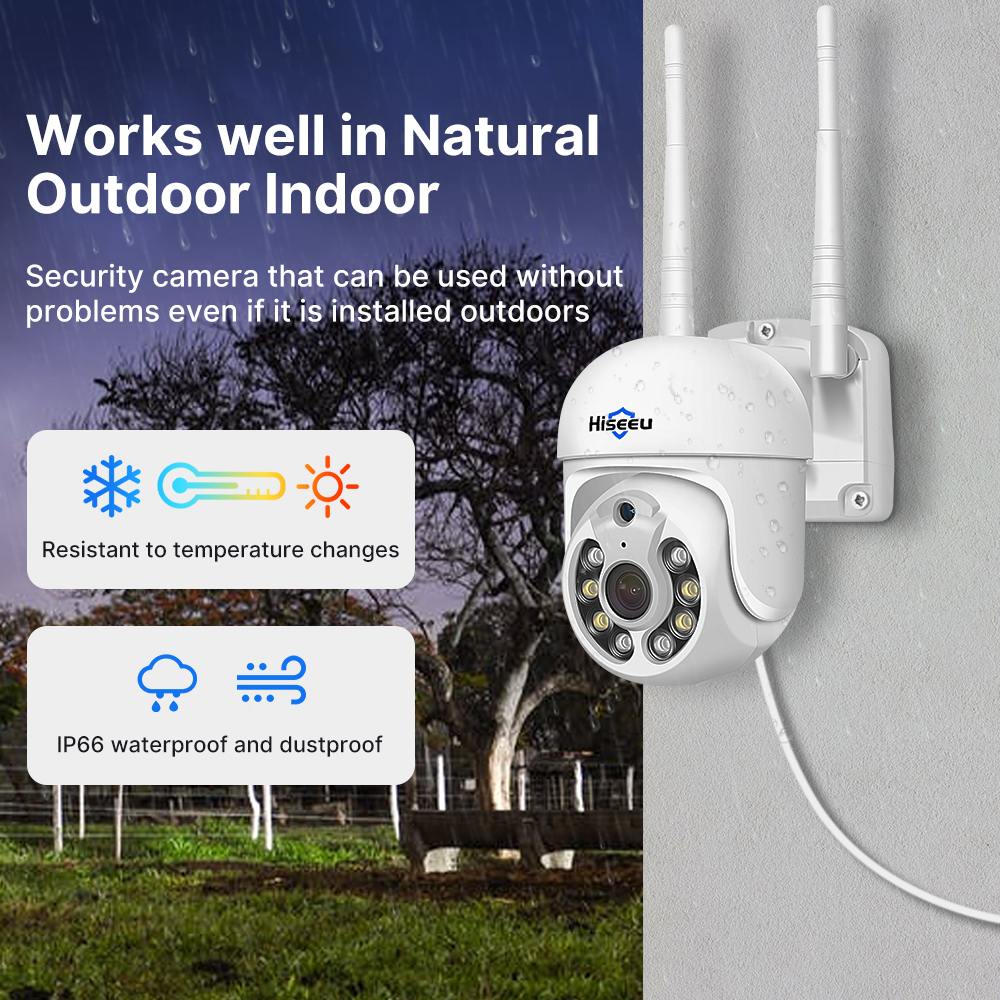 Hiseeu 5MP WiFi CCTV Camera Se - Home Security Panel のレビューと価格