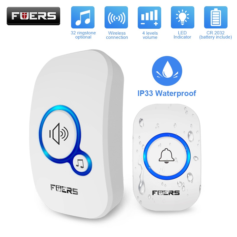 Fuers Wireless Doorbell Waterp - Home Security Bell のレビューと価格