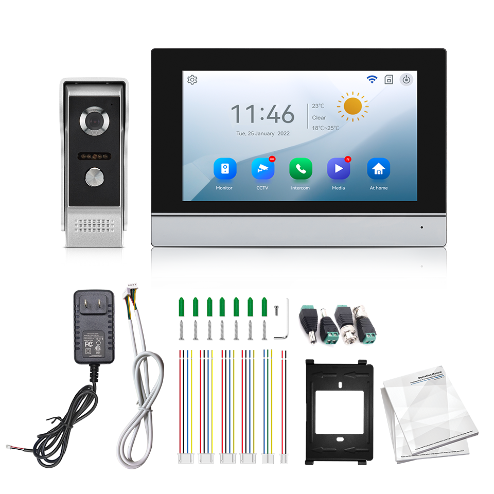 7Inch IPS Screen 2MP  Tuya Rem - Home Security Indoor Cameras のレビューと価格