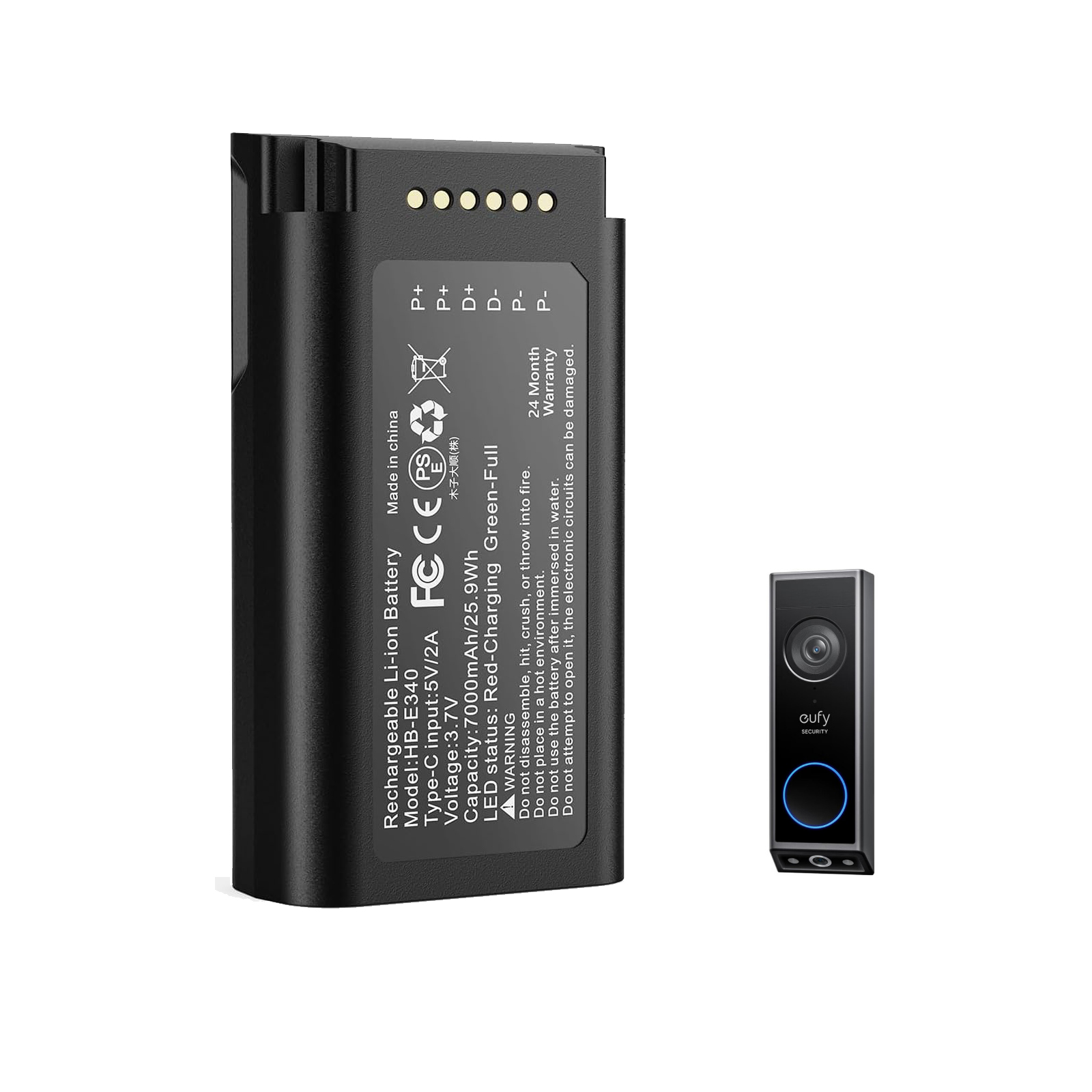 7000mAh Rechargeable Lithium B - Home Security Eufy のレビューと価格