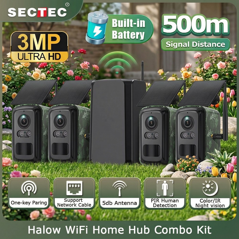 SECTEC HomeBase 4 Camouflage S - Home Security No Monthly Fee のレビューと価格