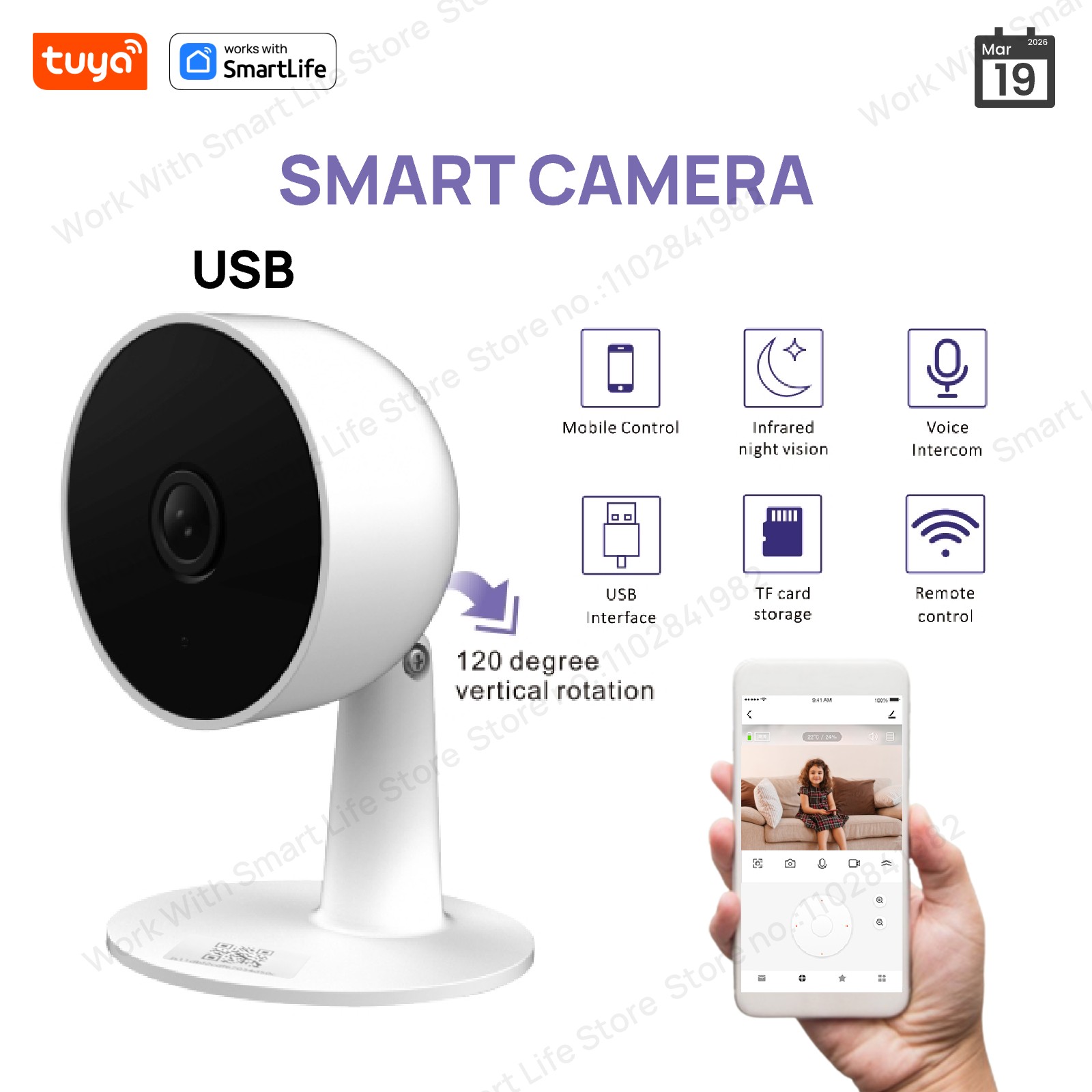 Tuya Smart 3MP HD Indoor Home  - Home Security Eufy のレビューと価格