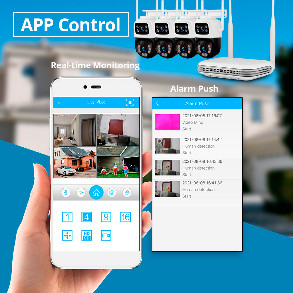 KERUI 2K 4MP Outdoor Full HD S - Home Security Panel のレビューと価格