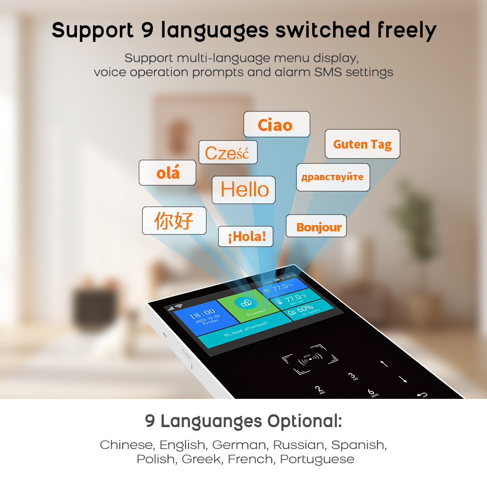 4G GSM WiFi Alarm System Work  - Home Security No Monthly Fee のレビューと価格