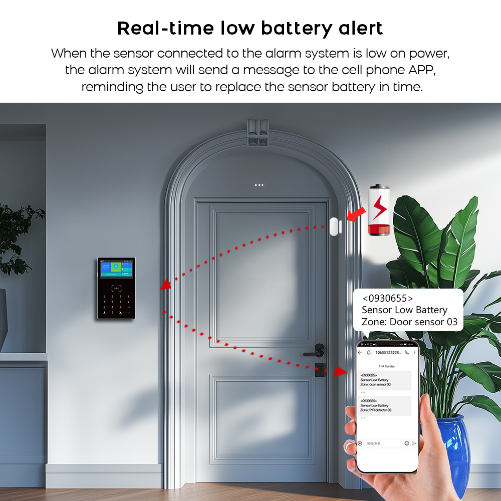4G GSM WiFi Alarm System Work  - Home Security No Monthly Fee のレビューと価格