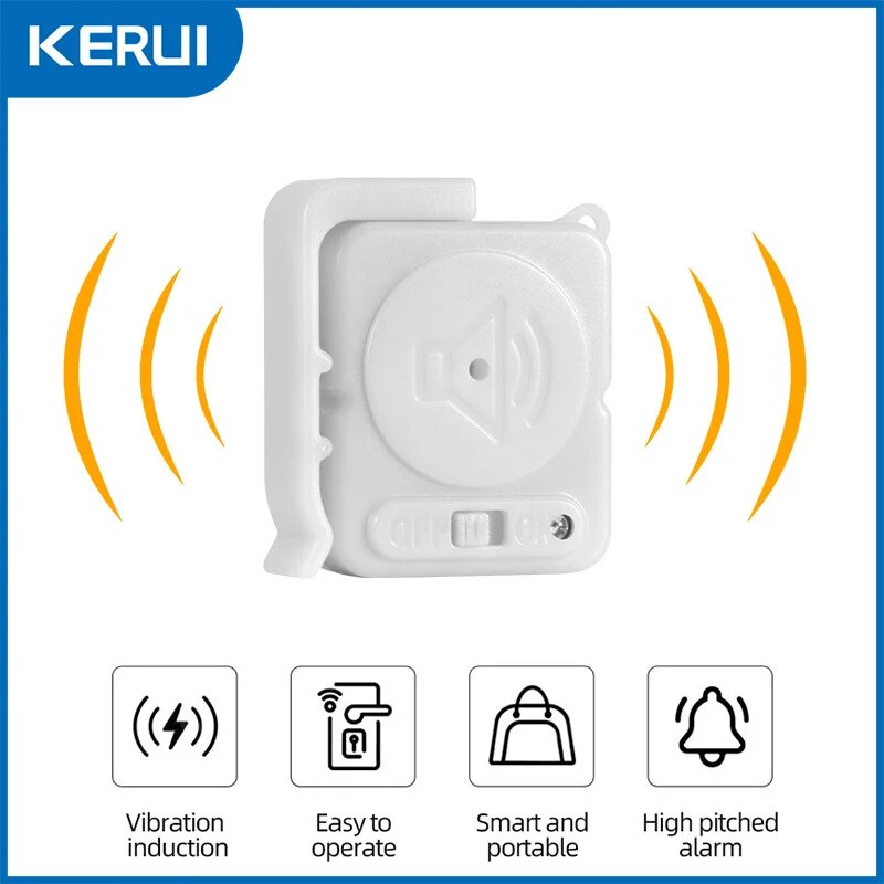 KERUI Wireless Vibration Alarm - Window Alarm Sensor のレビューと価格