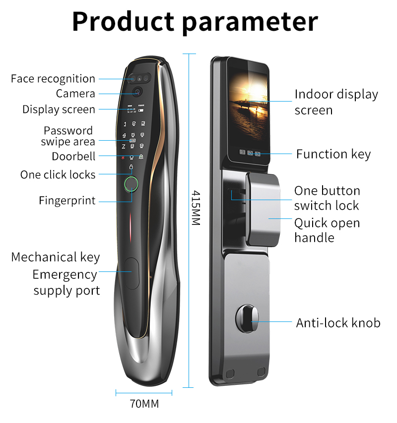 TYSH Tuya Security Fingerprint - Home Security Indoor Cameras のレビューと価格